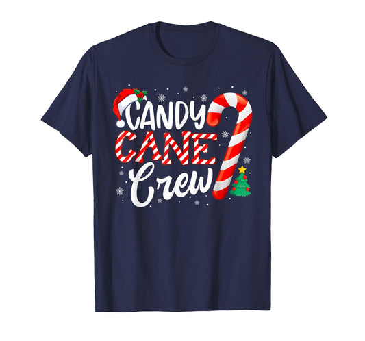 Candy Cane Crew Funny Christmas Candy Lover Xmas T-Shirt