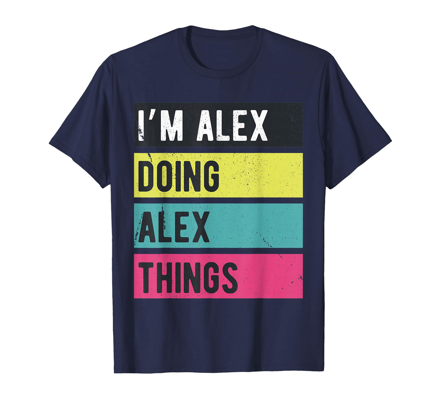 Doing Alex Things Funny Personalized Names Retro T-Shirt
