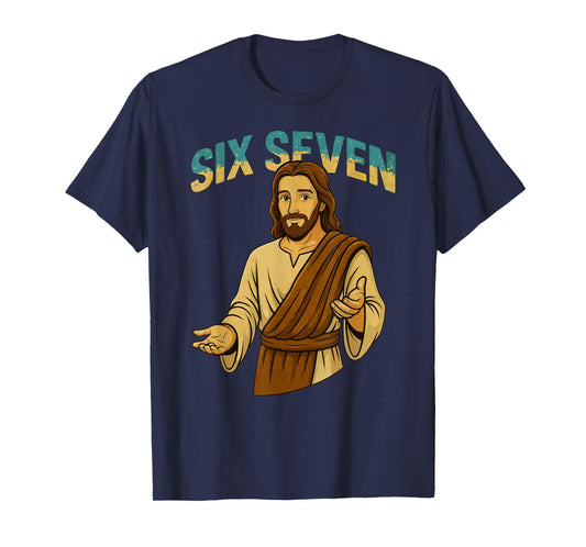 Six Seven Meme Christian Funny 67 Jesus T-Shirt