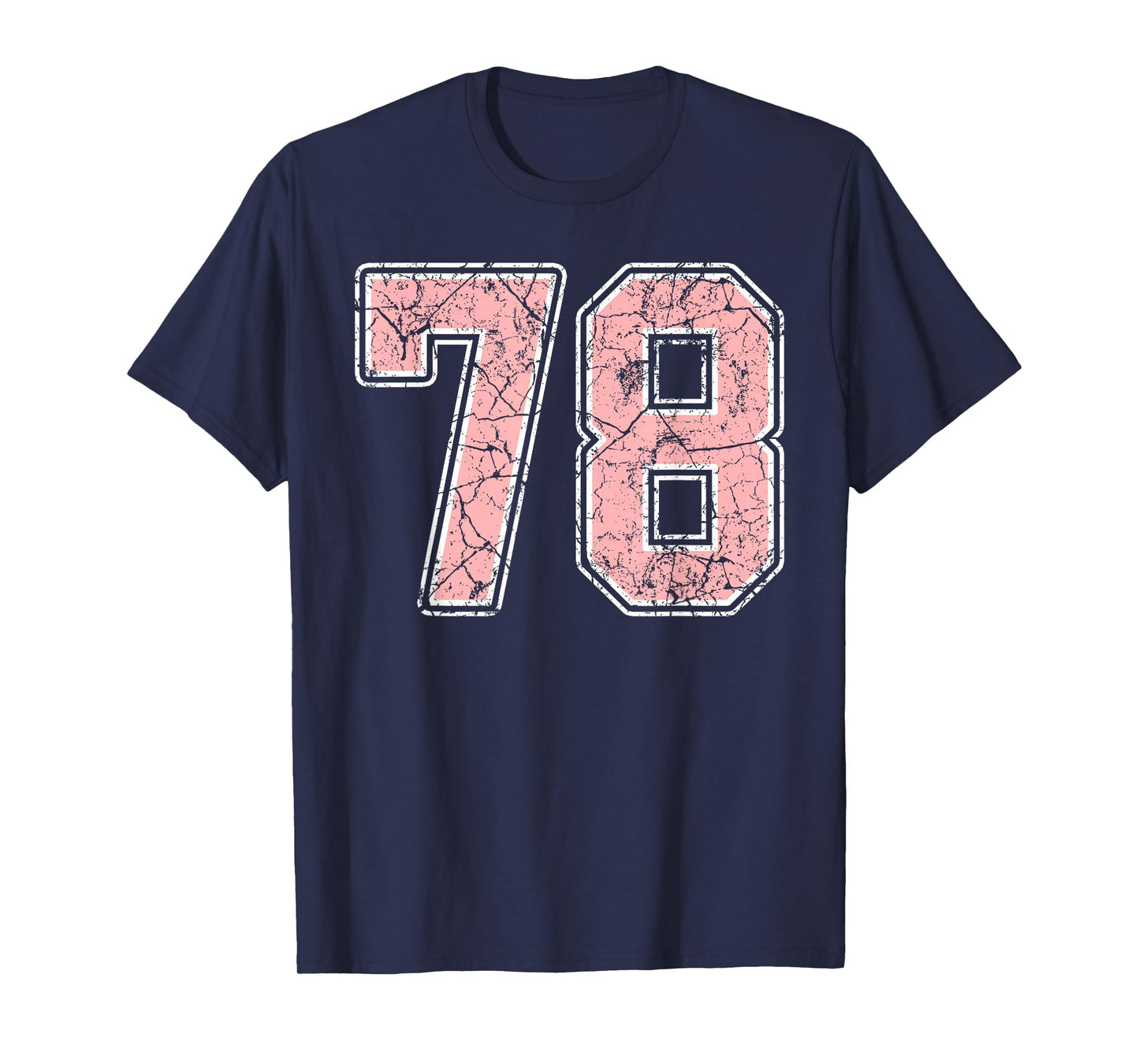 Pink and White Number 78 Jersey Player Uniform #78 Fan T-Shirt