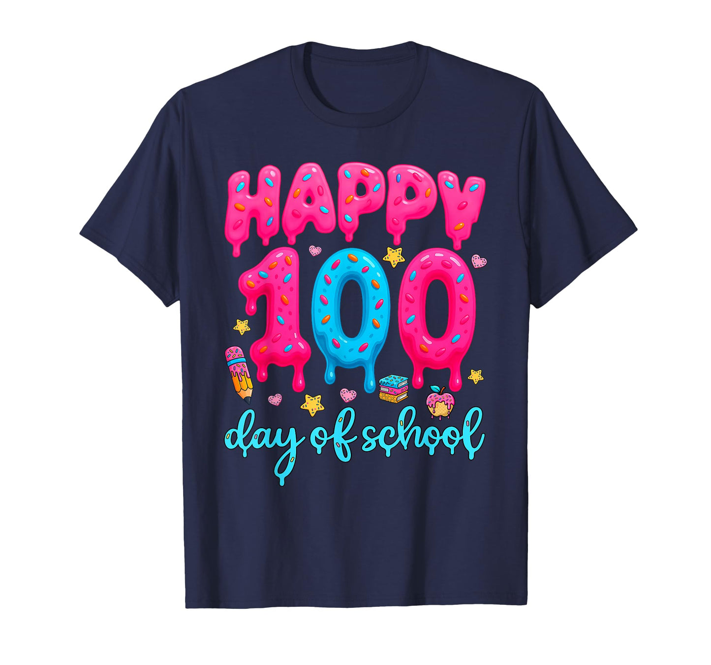 Happy 100th Day of School Teachers Student 100 Days Smarter T-Shirt