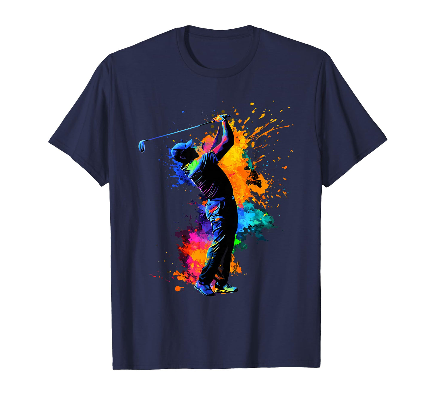 Colorful Golfer Golf Golfing T-Shirt
