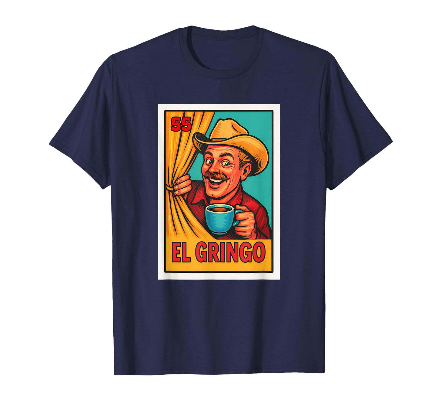 Mexican Lottery Designs Mexican El Gringo Parody Lottery T-Shirt