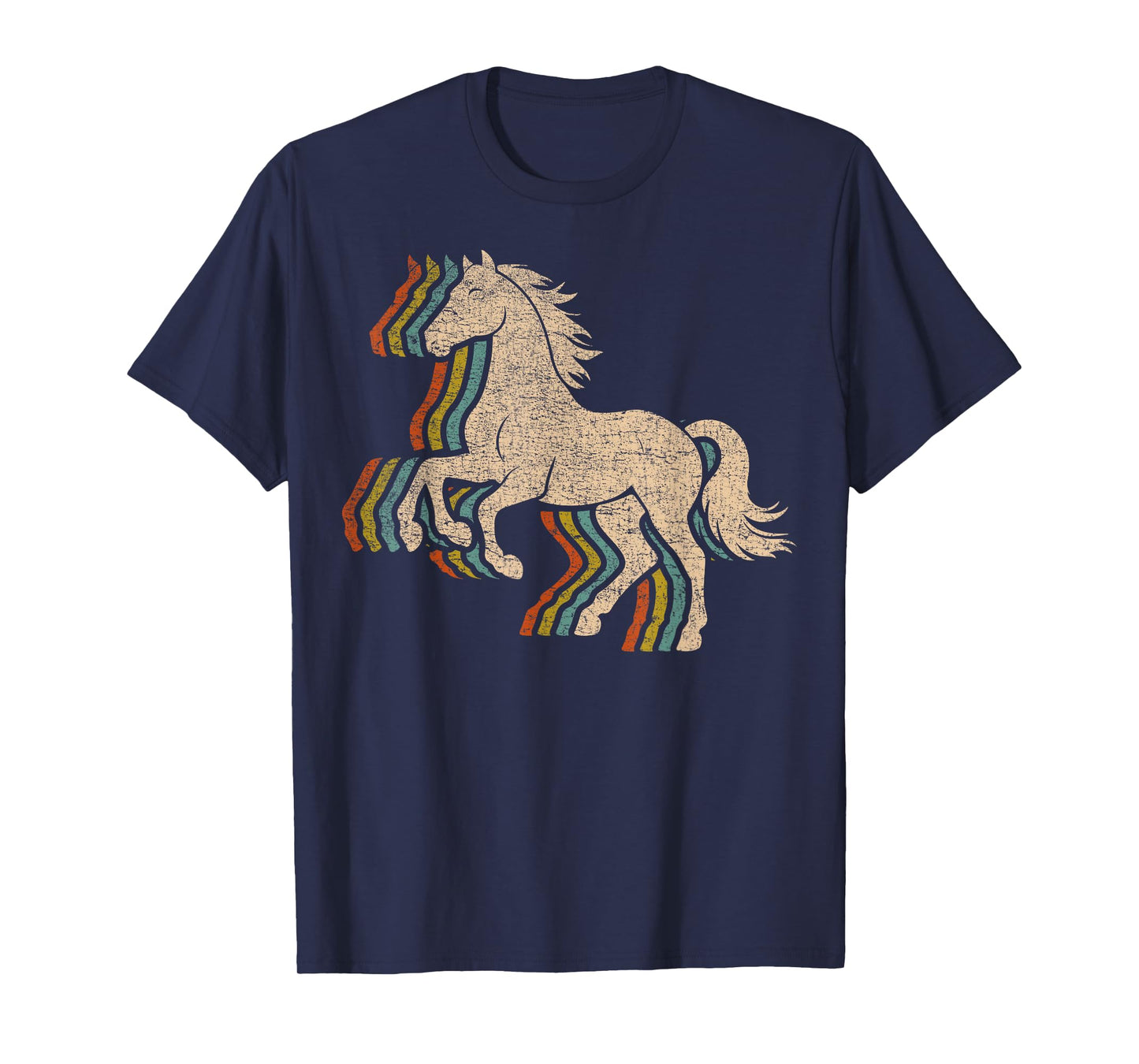 Horse Distressed Vintage Retro Graphic Equestrian #25D10 T-Shirt