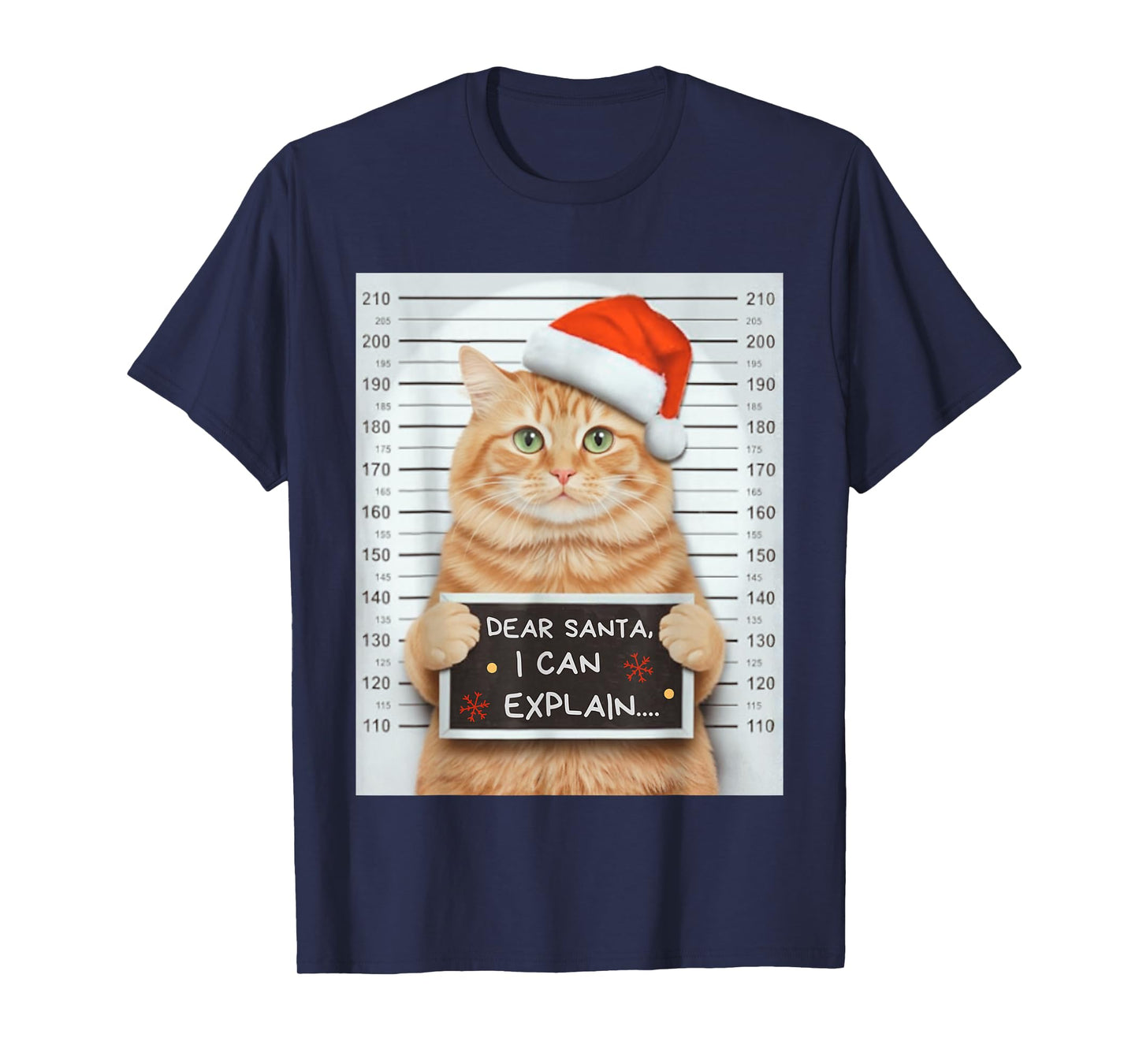 On The Naughty List and I Regret Nothing Cat Christmas Kids T-Shirt