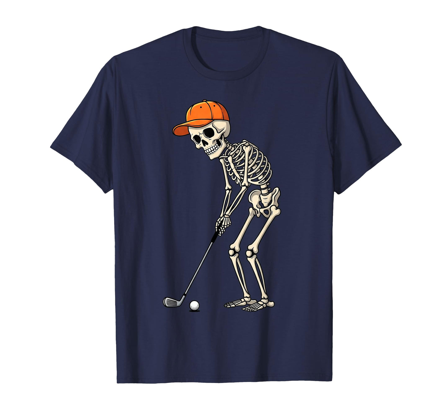 Skeleton Golf Halloween Costume Gifts for Men Women Kids T-Shirt