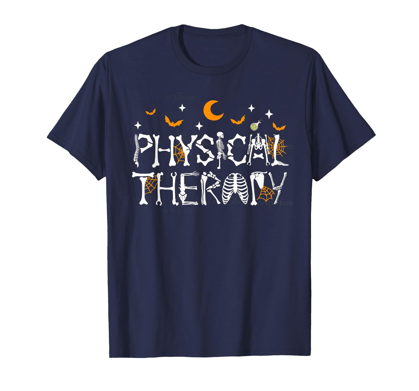 Halloween Physical Therapy Skeleton Pediatric PT PTA DPT T-Shirt