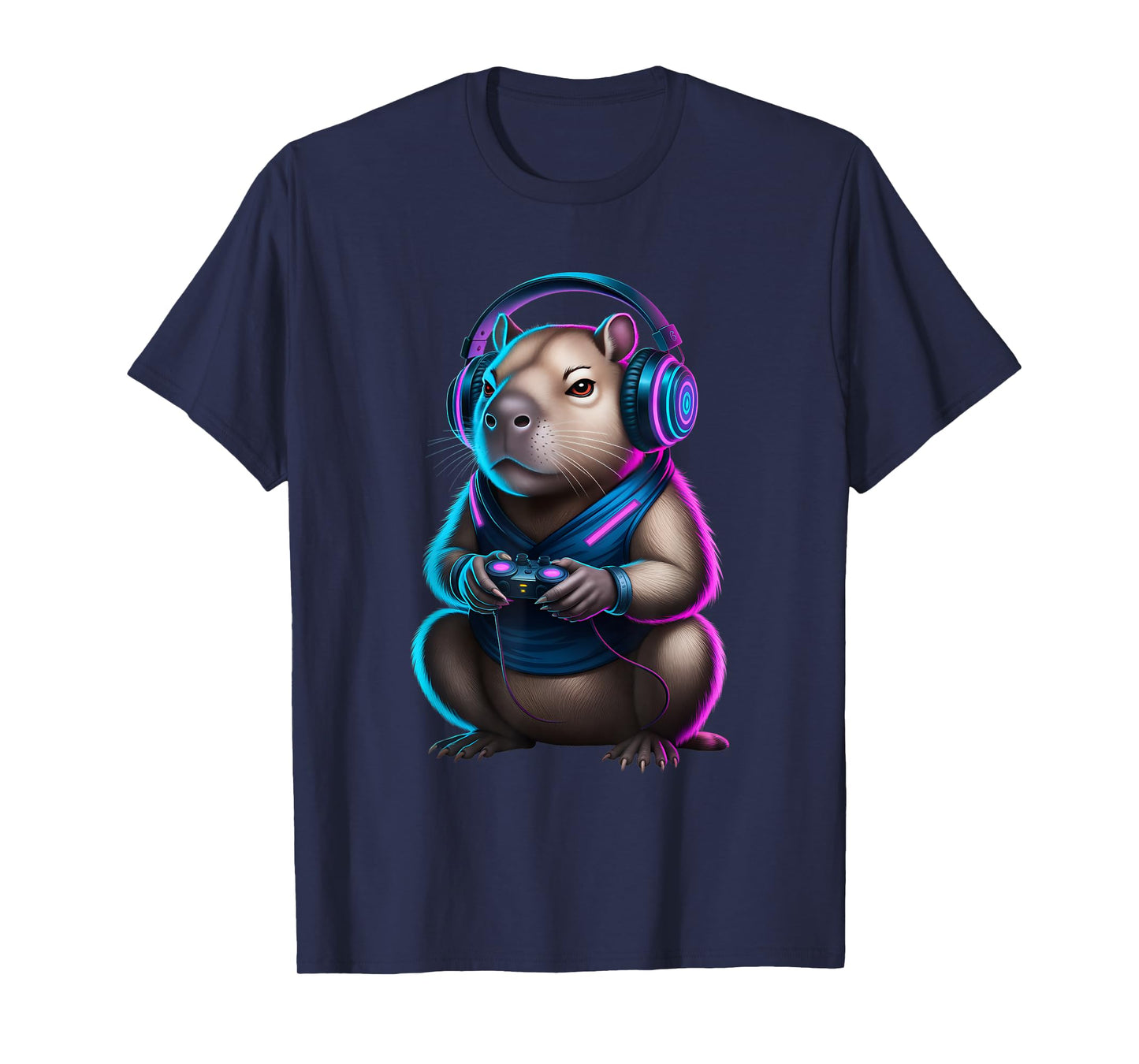 Funny Capybara Video Games Capybara Meme T-Shirt