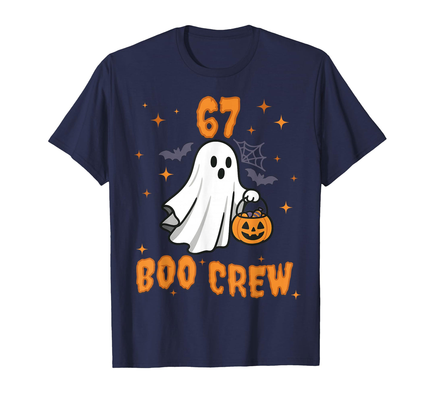 67 Halloween Ghost Boo Crew Matching Funny Brainrot Kids T-Shirt