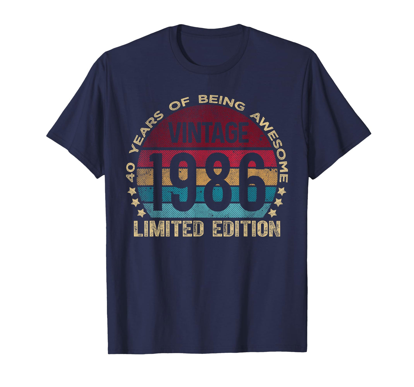 40 Year Old Gifts Vintage 1986 Limited Edition 40th Birthday T-Shirt