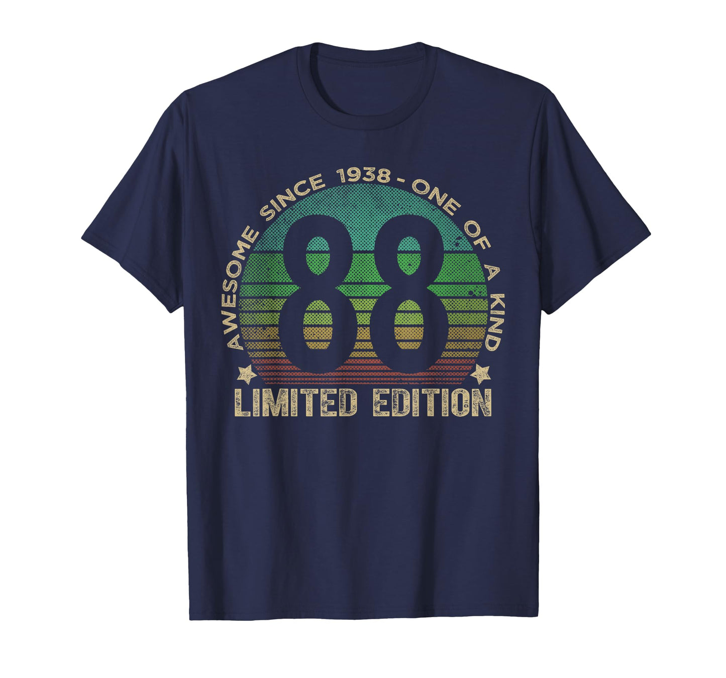 88 Year Old Gifts Vintage 1938 Limited Edition 88th Birthday T-Shirt