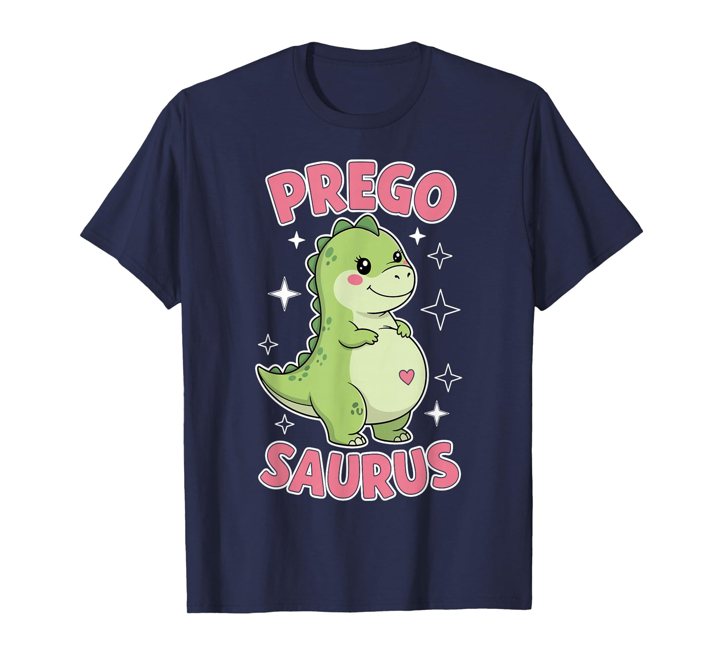Pregosaurus Cute Retro Mommy Dinosaur Pregnancy Announcement T-Shirt