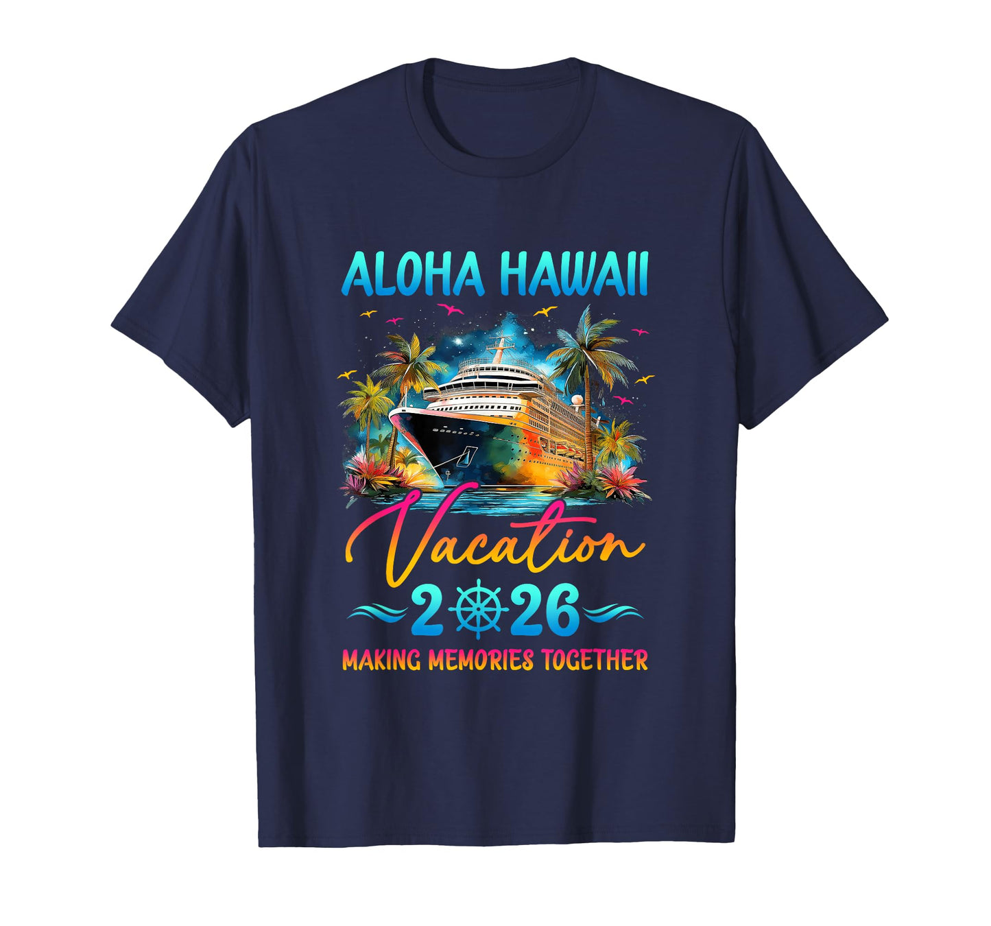Aloha Hawaii Family Vacation 2026 Matching Group Summer T-Shirt