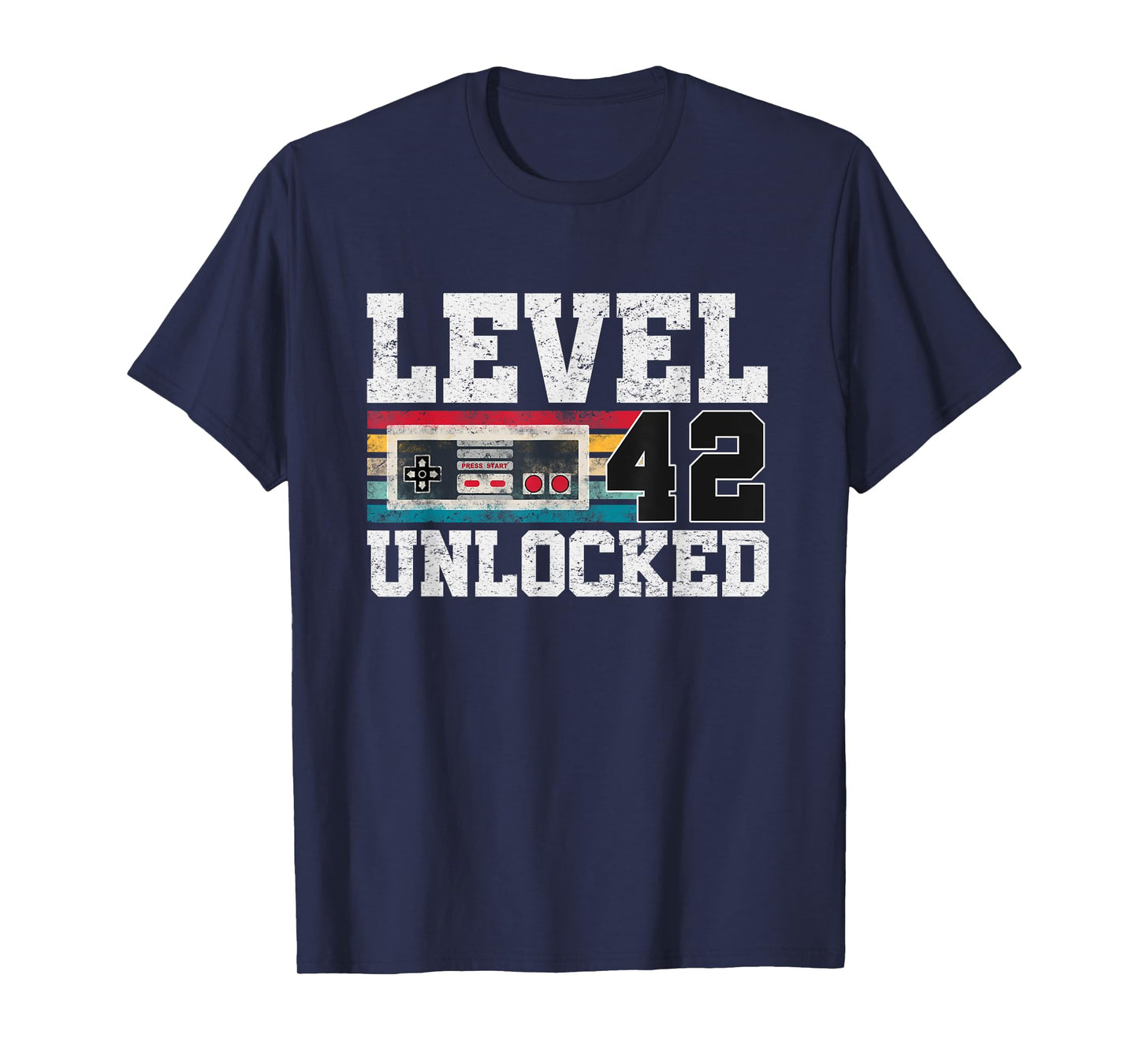 Level 42 Unlocked 42 Year Old Gift Video Gamer 42nd Birthday T-Shirt