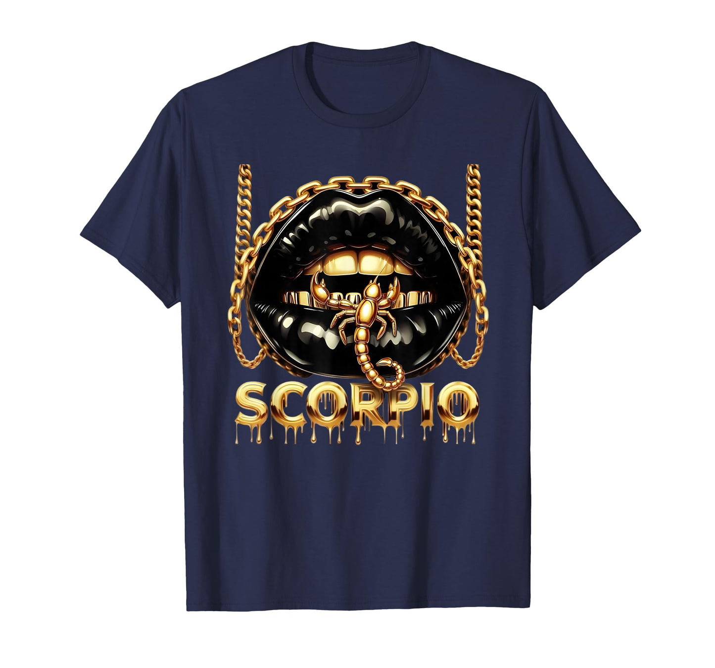 Scorpio Zodiac Horoscope Scorpion Lips for Women T-Shirt