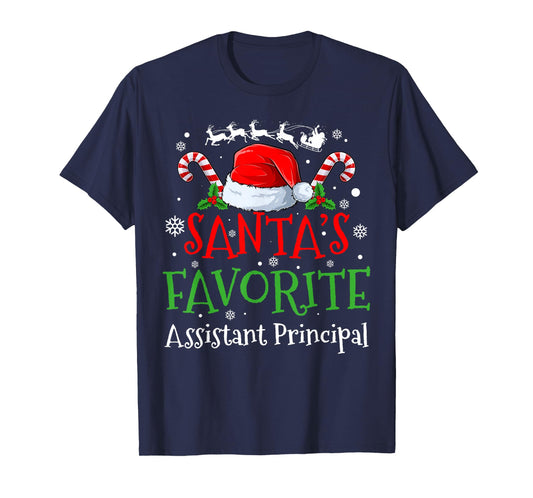 Santa's Favorite Assistant Principal Christmas Party T-Shirt