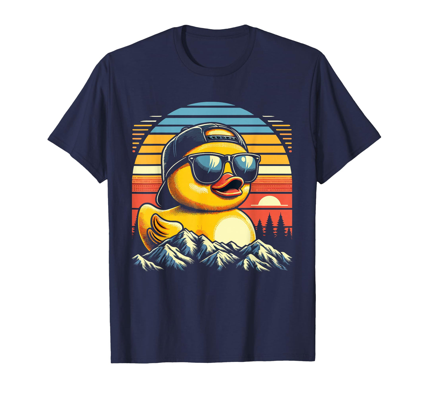 Duck Funny Shirts Graphic Tees Men Rubber Duck Cool Teen Boy T-Shirt