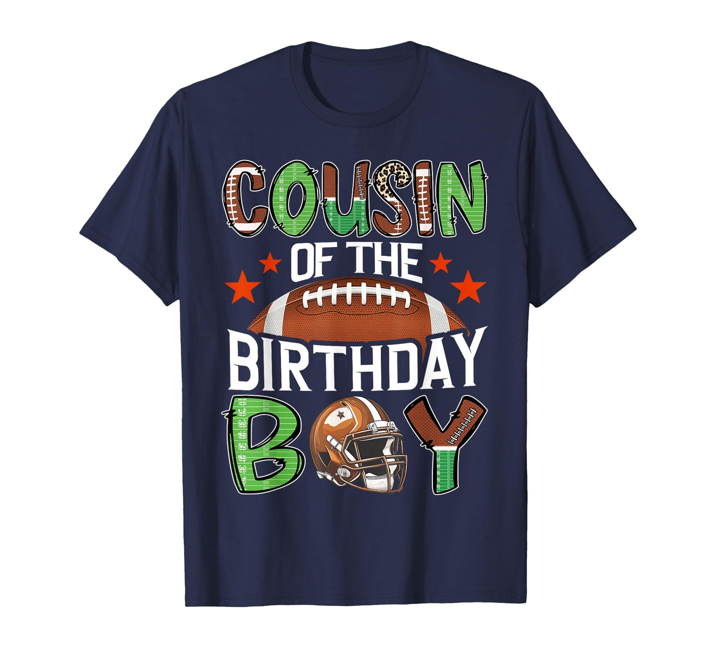 Cousin Of The Birthday Boy Game Day Football T-Shirt