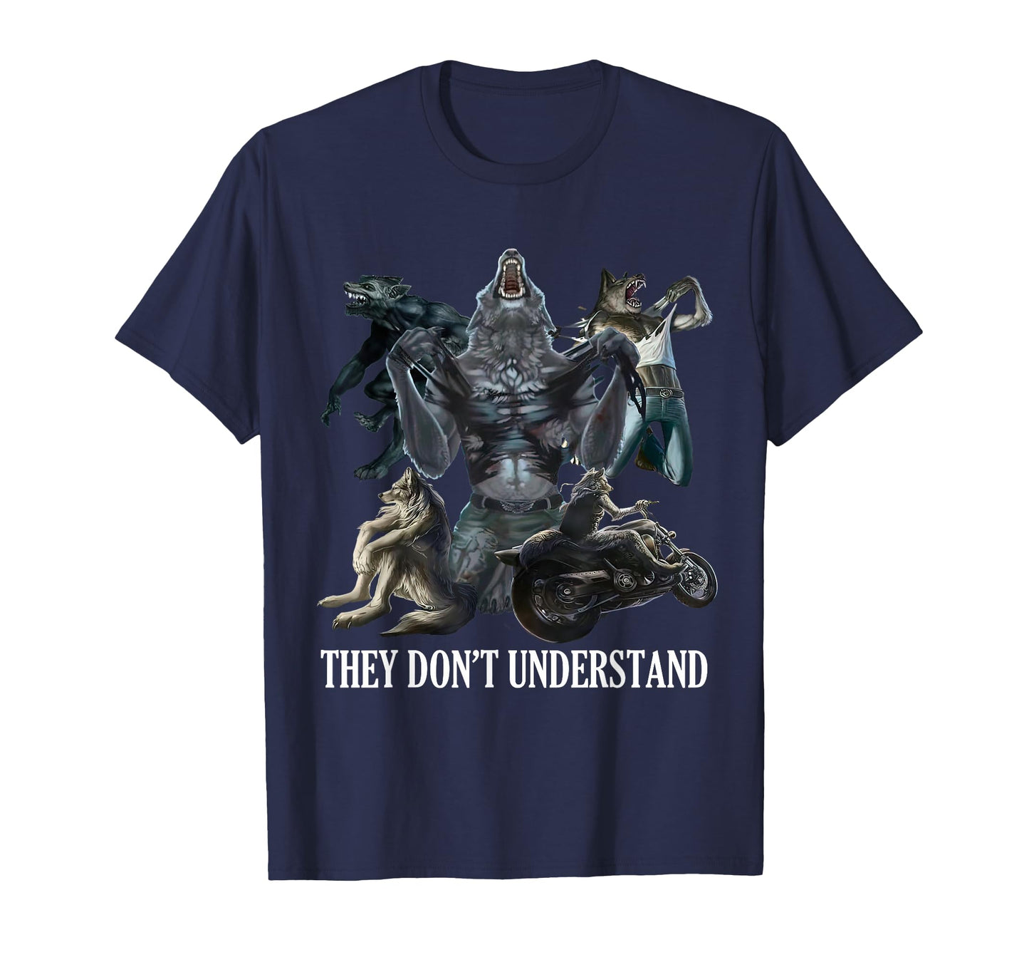 They Don’t Understand Alpha Wolf - Unhinged Sigma Wolf Meme T-Shirt