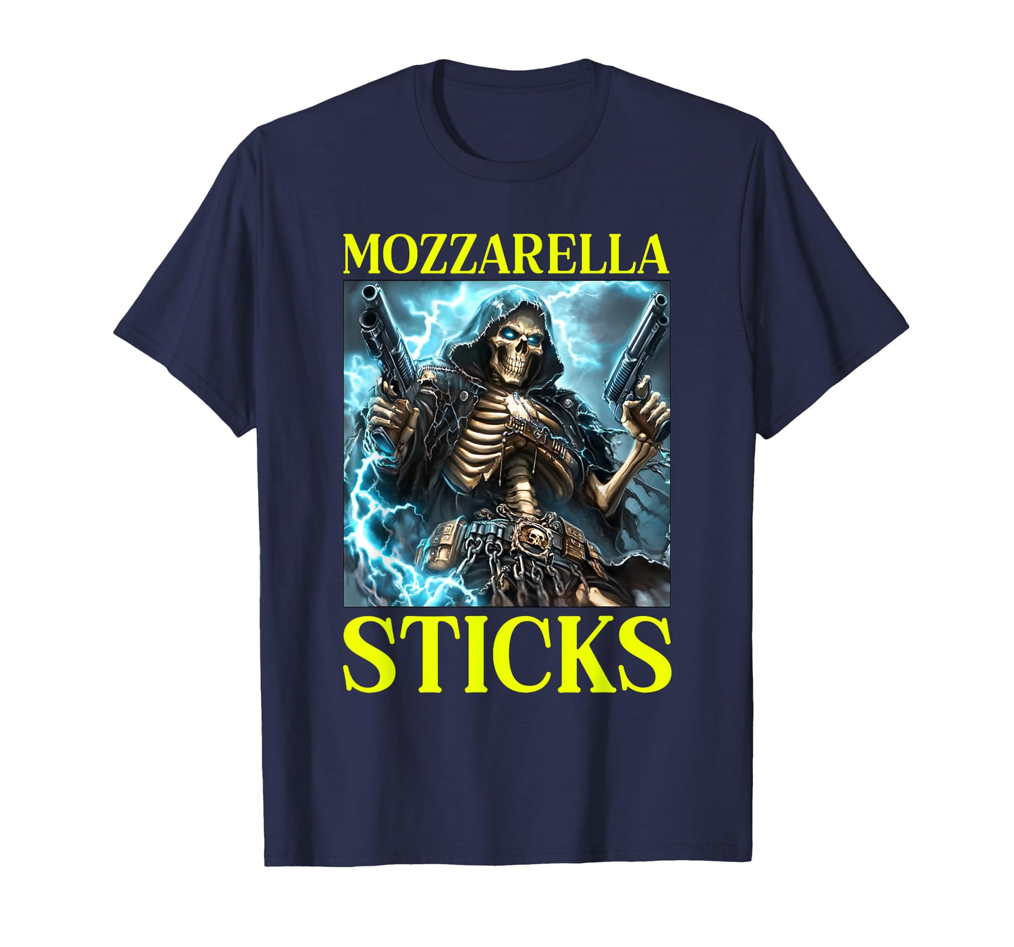 Hard Skeleton Meme Mozzarella Sticks T-Shirt