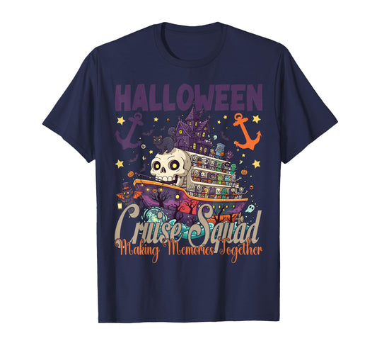 Halloween Cruise Squad 2025 Halloween Trip Family Cruising T-Shirt