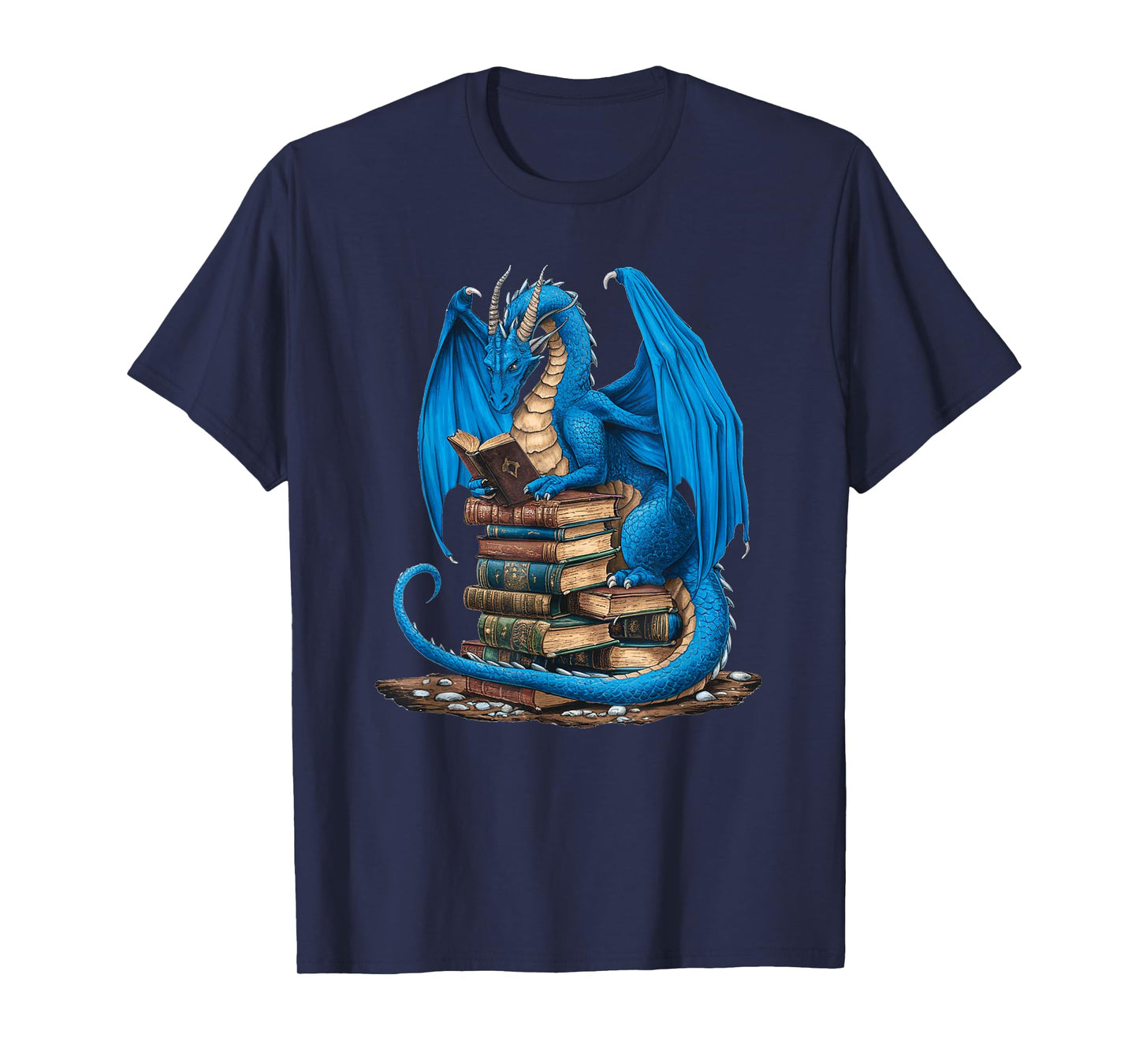 Book Lover Bookworm Reading Books Dragon T-Shirt