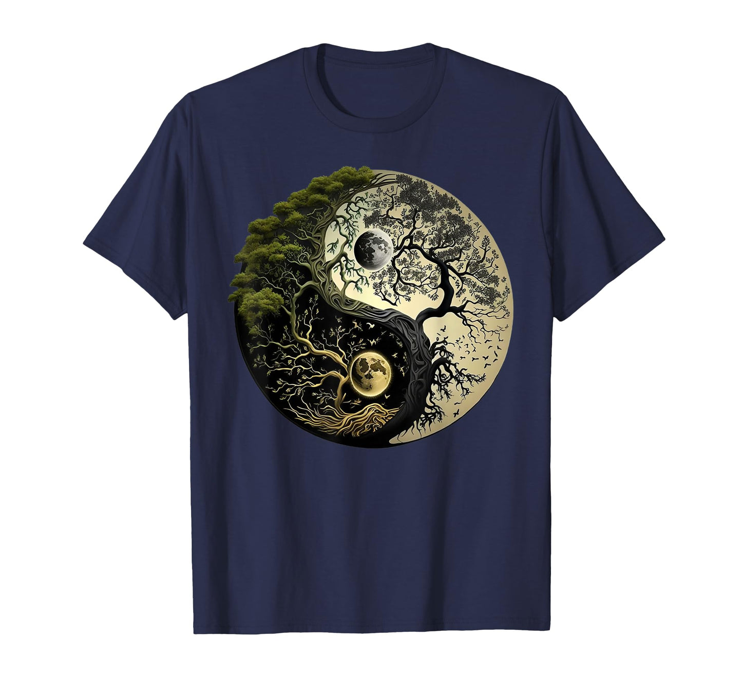 Yin Yang Tree of Life Funny T-Shirt