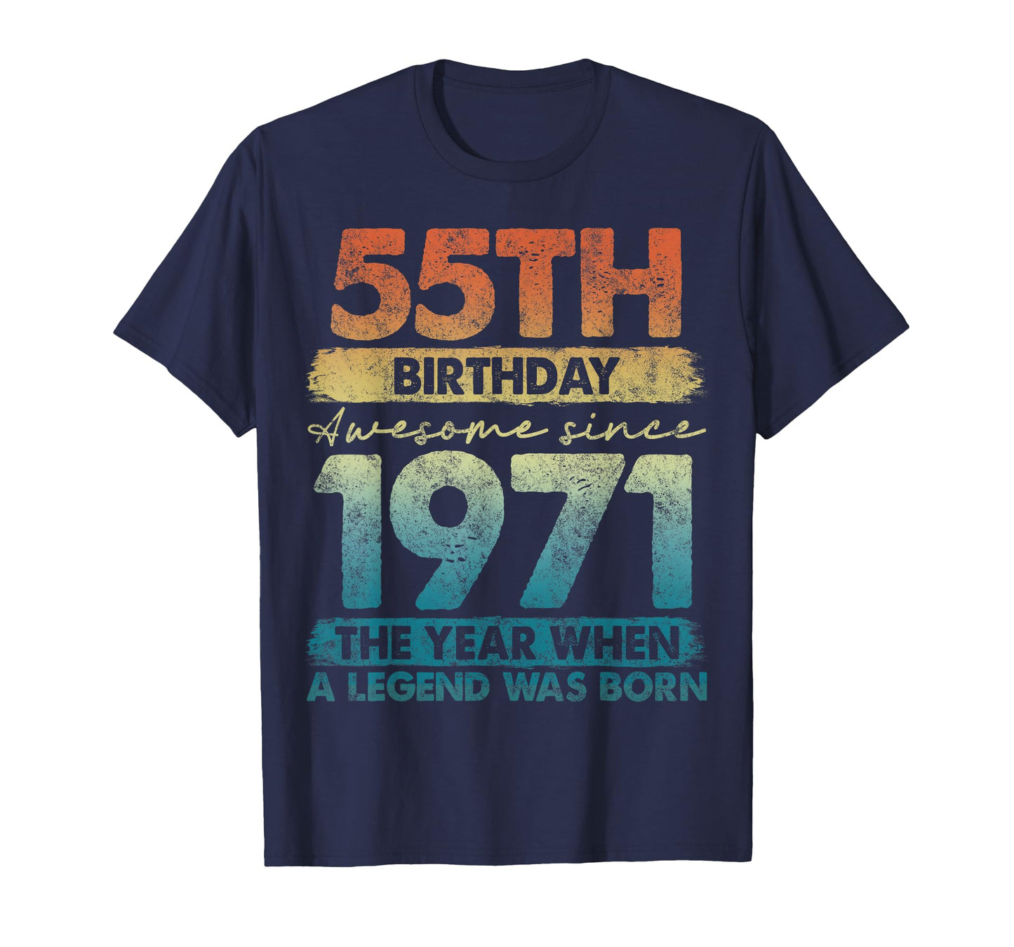 55 Year Old Gifts Vintage 1971 Limited Edition 55th Birthday T-Shirt