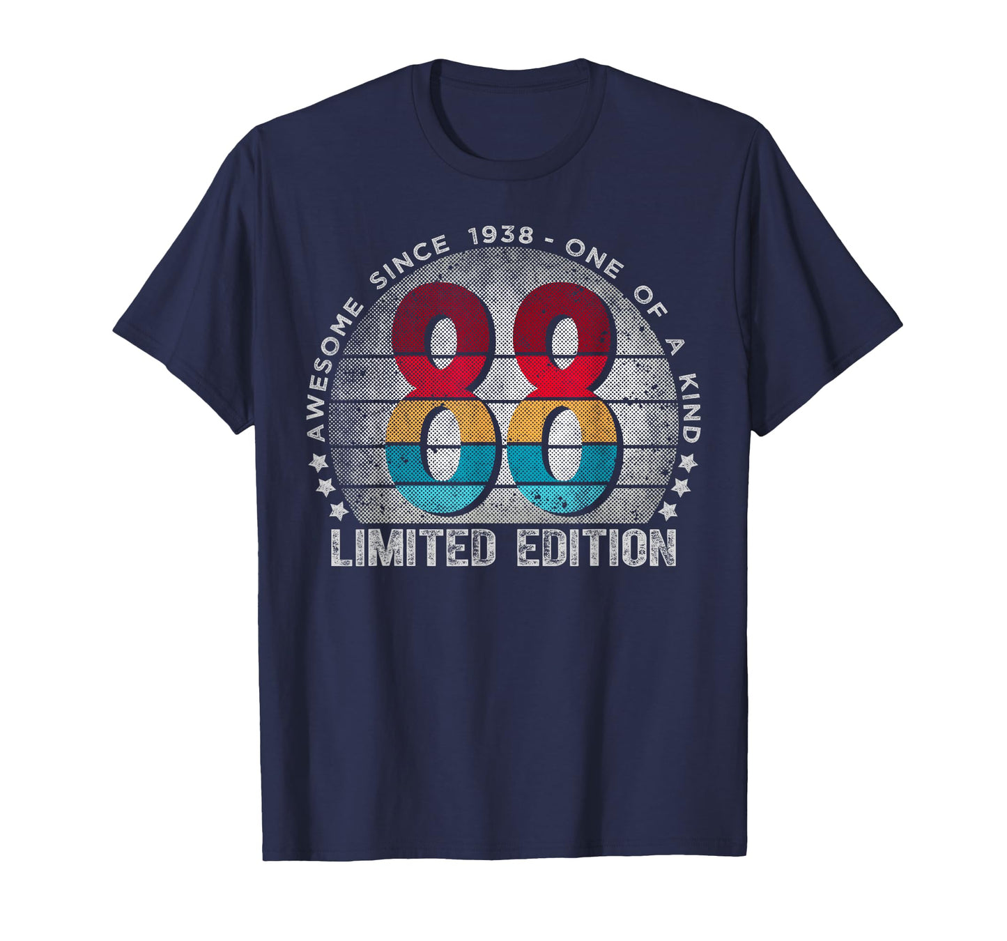 88 Year Old Gifts Vintage 1938 Limited Edition 88th Birthday T-Shirt