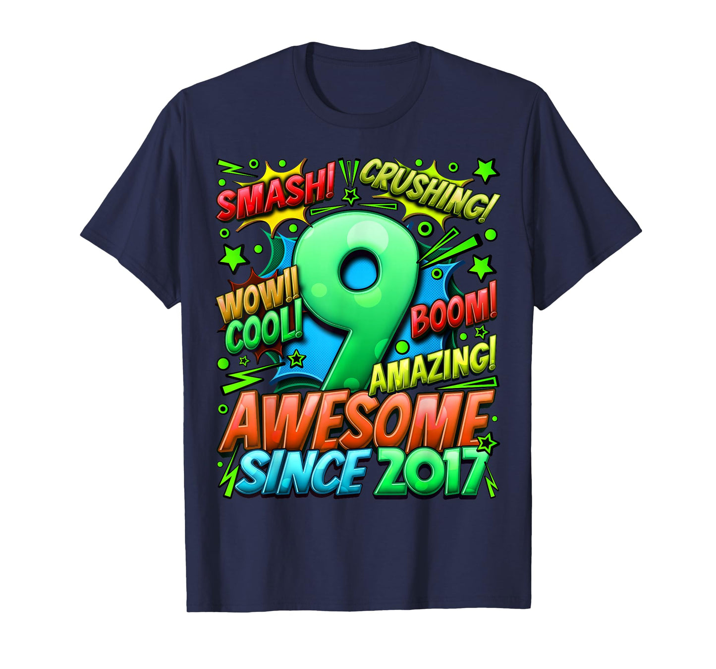 9 Year Old Gifts for Boys 9th Birthday Boy 9 Year Old Boy T-Shirt