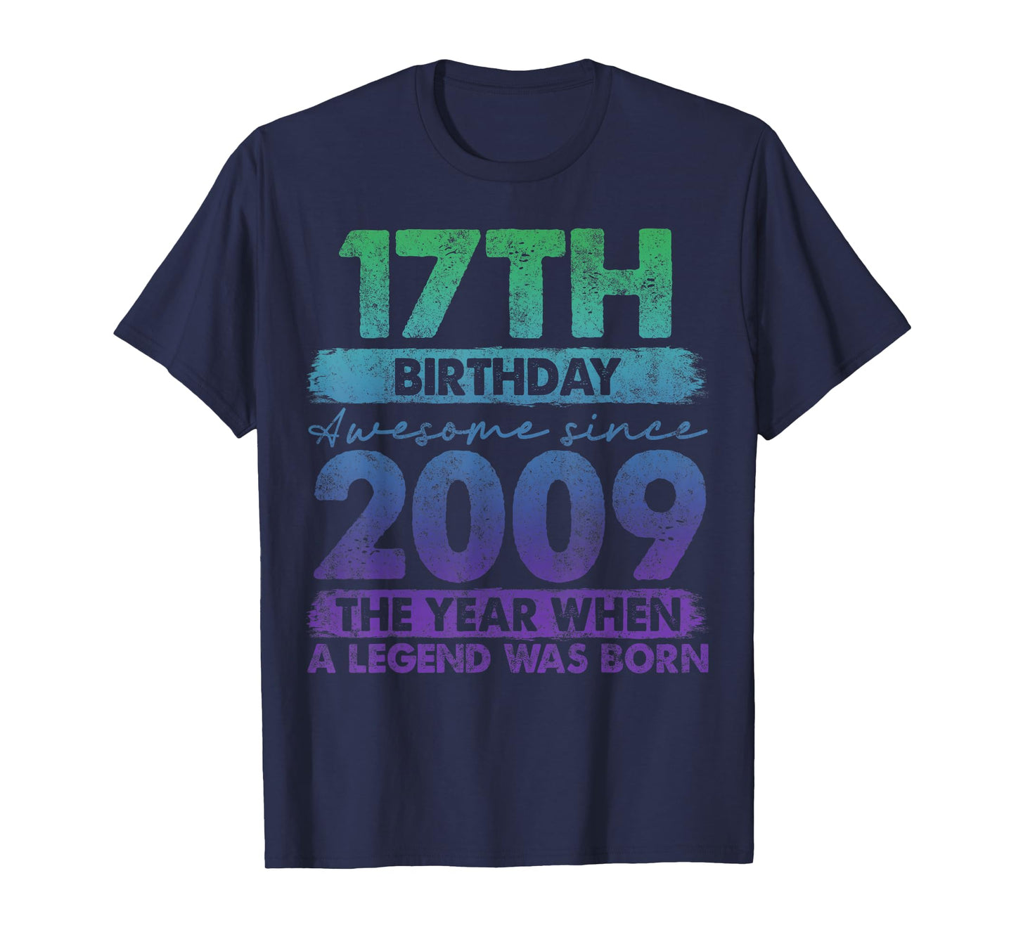 17 Year Old Gifts Vintage 2009 Limited Edition 17th Birthday T-Shirt