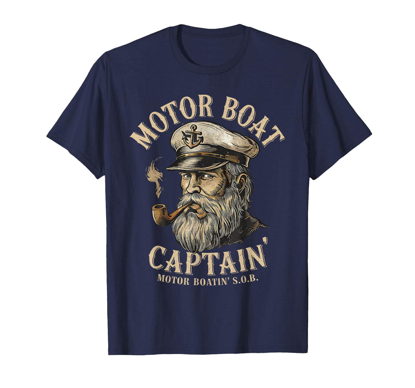 Motor Boat Captain Funny Pontoon Boating Motor Boatin Lake T-Shirt
