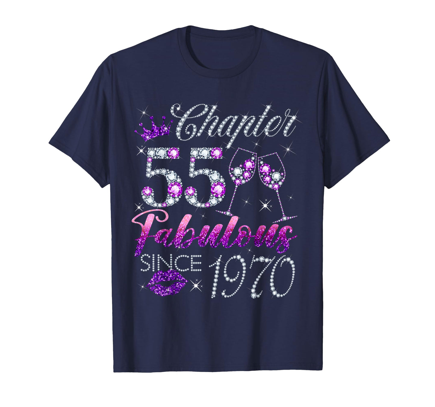 Chapter 55 Fabulous Since 1970 55 Years Old Women Lady T-Shirt