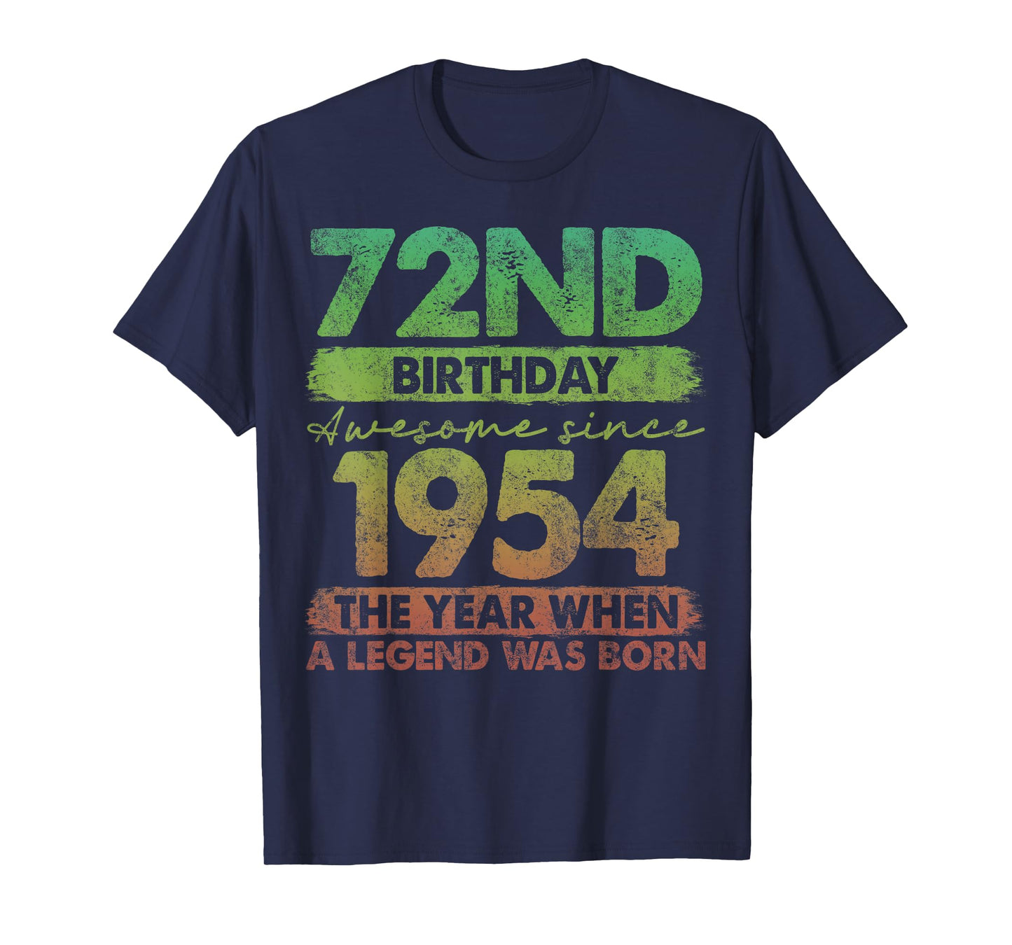 72 Year Old Gifts Vintage 1954 Limited Edition 72nd Birthday T-Shirt