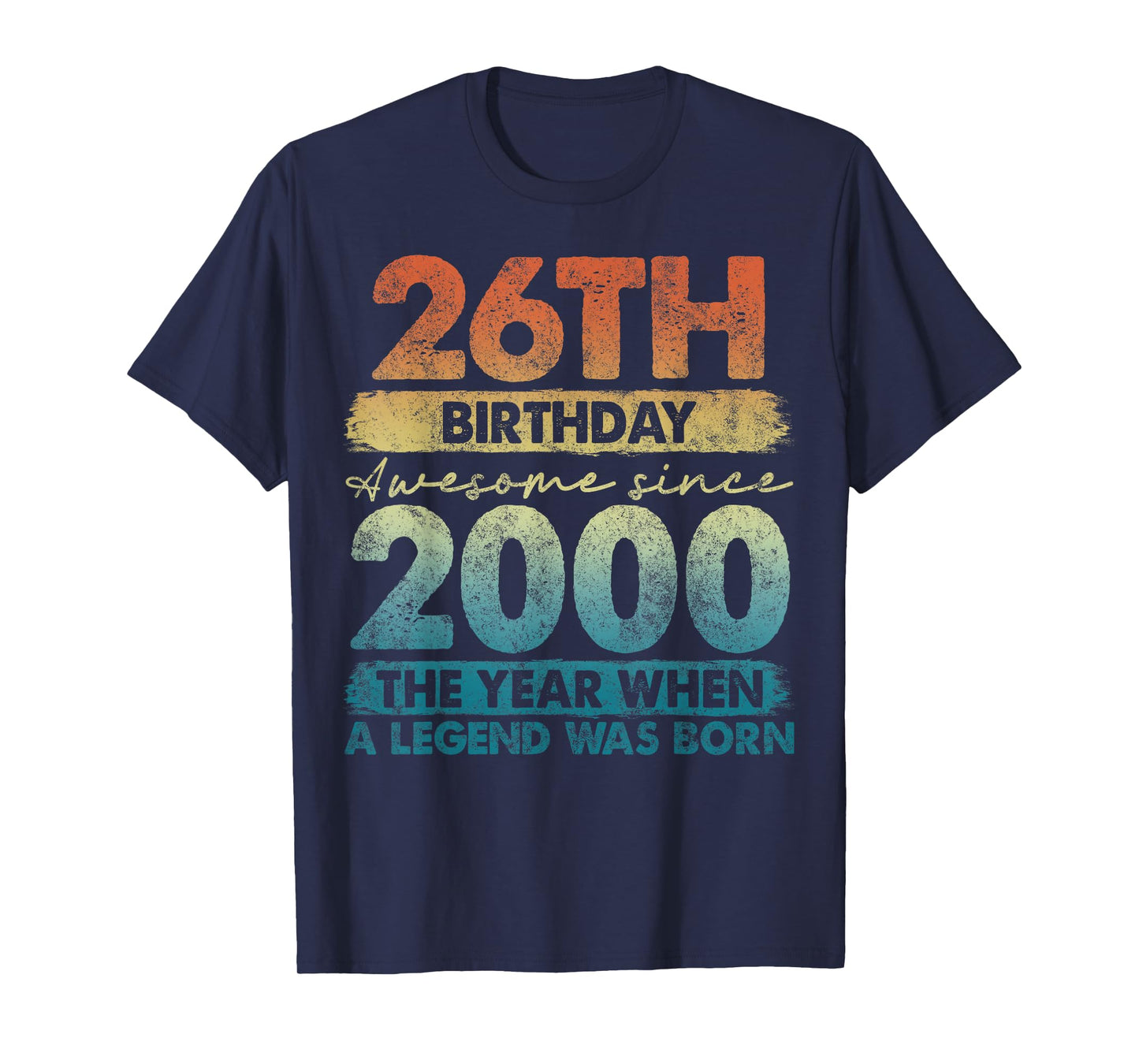 26 Year Old Gifts Vintage 2000 Limited Edition 26th Birthday T-Shirt