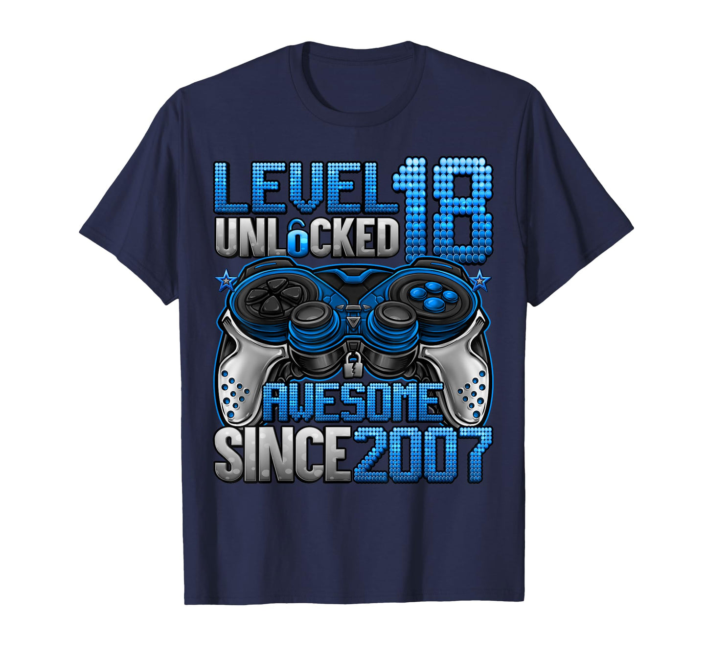 Level 18 Unlocked 18 Year Old Gifts Boys 18th Birthday Boy T-Shirt
