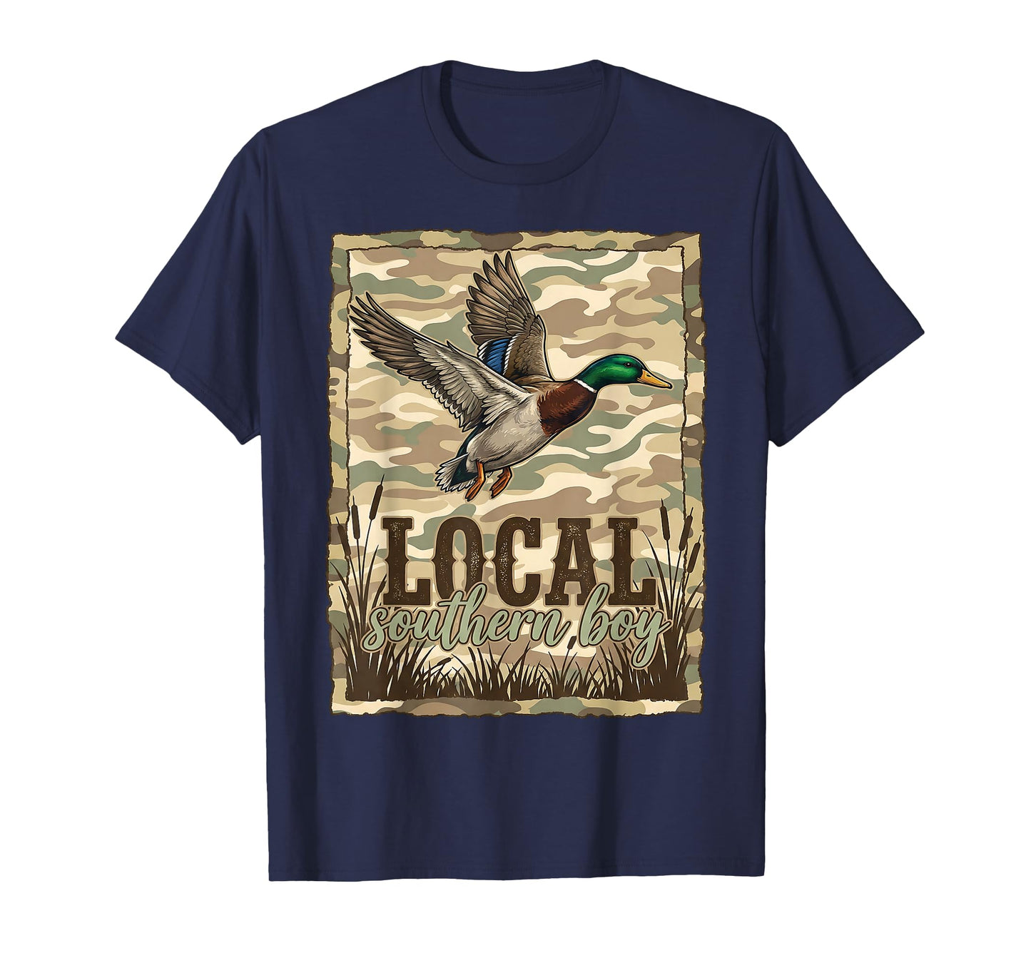 Local Southern Boy Mallard Duck Hunting Camo Outdoor Men T-Shirt