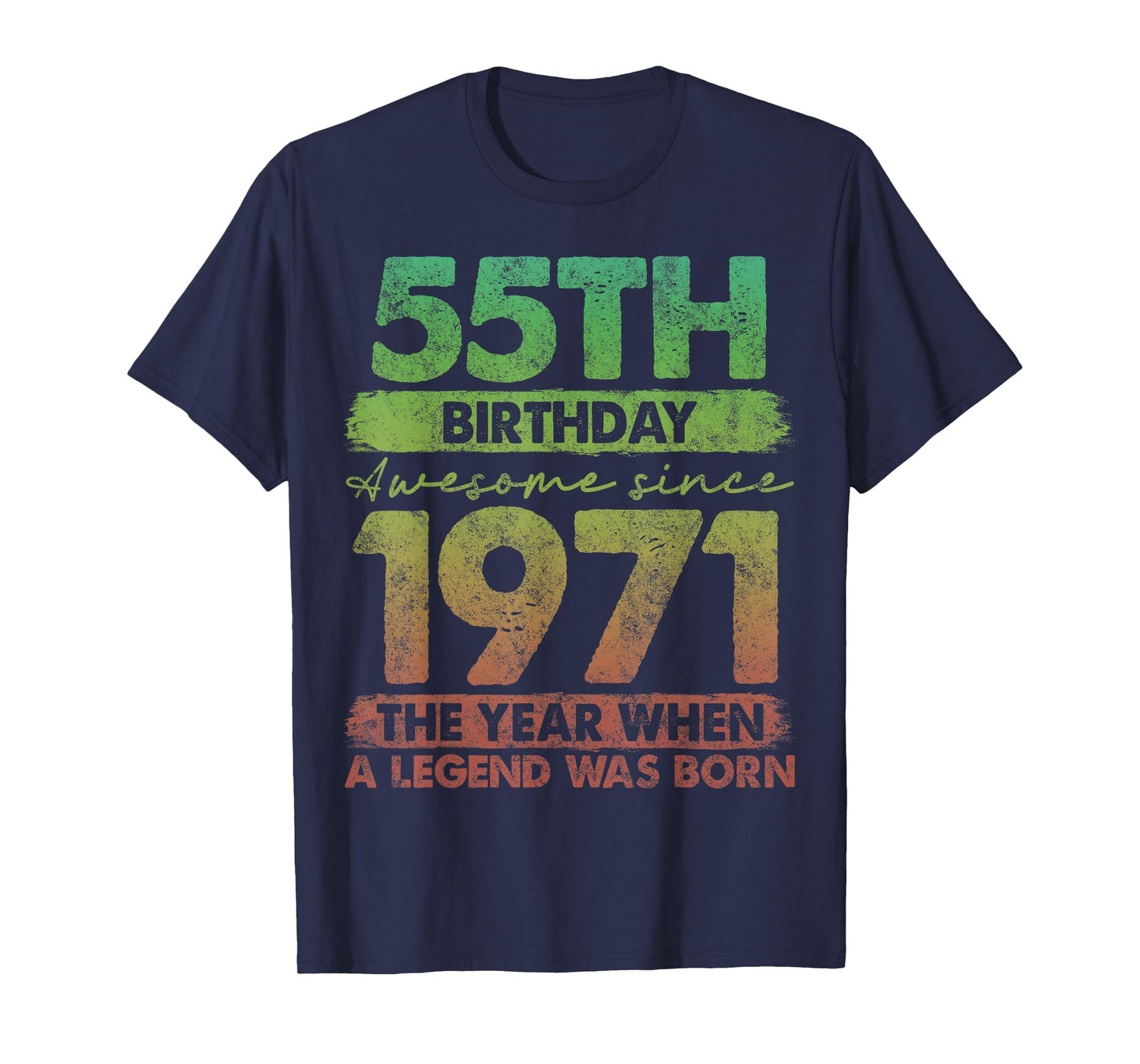 55 Year Old Gifts Vintage 1971 Limited Edition 55th Birthday T-Shirt