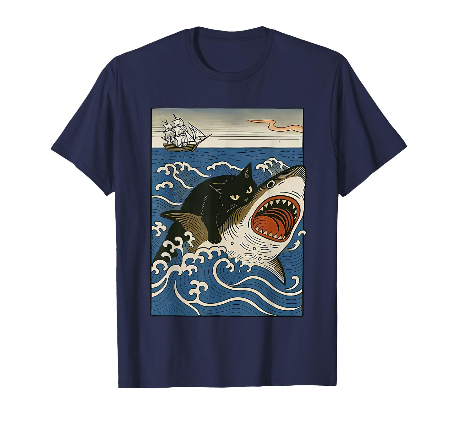 cat Hunting Shark T-Shirt