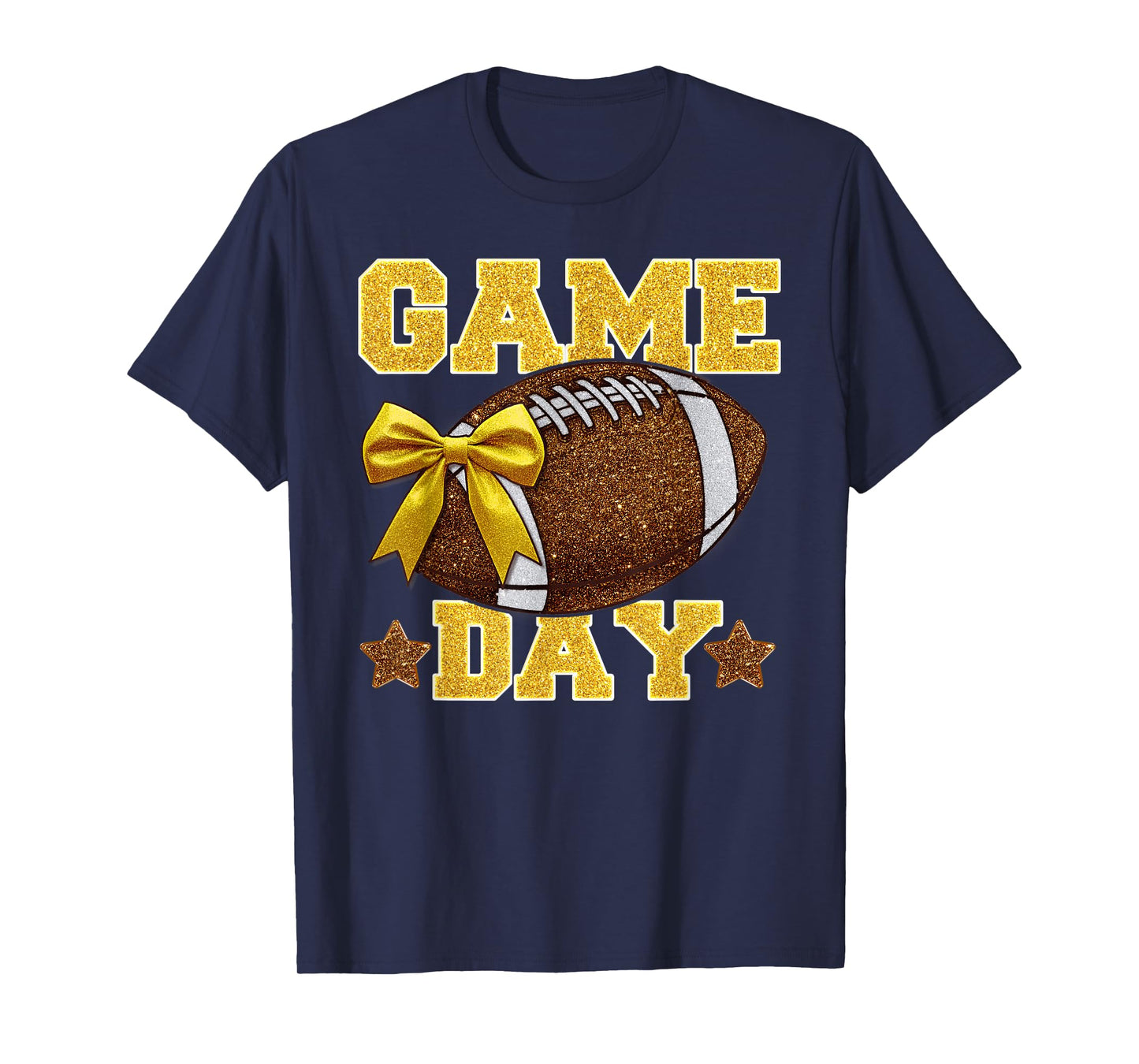 Game Day Football Season Football Mama Girl T-Shirt
