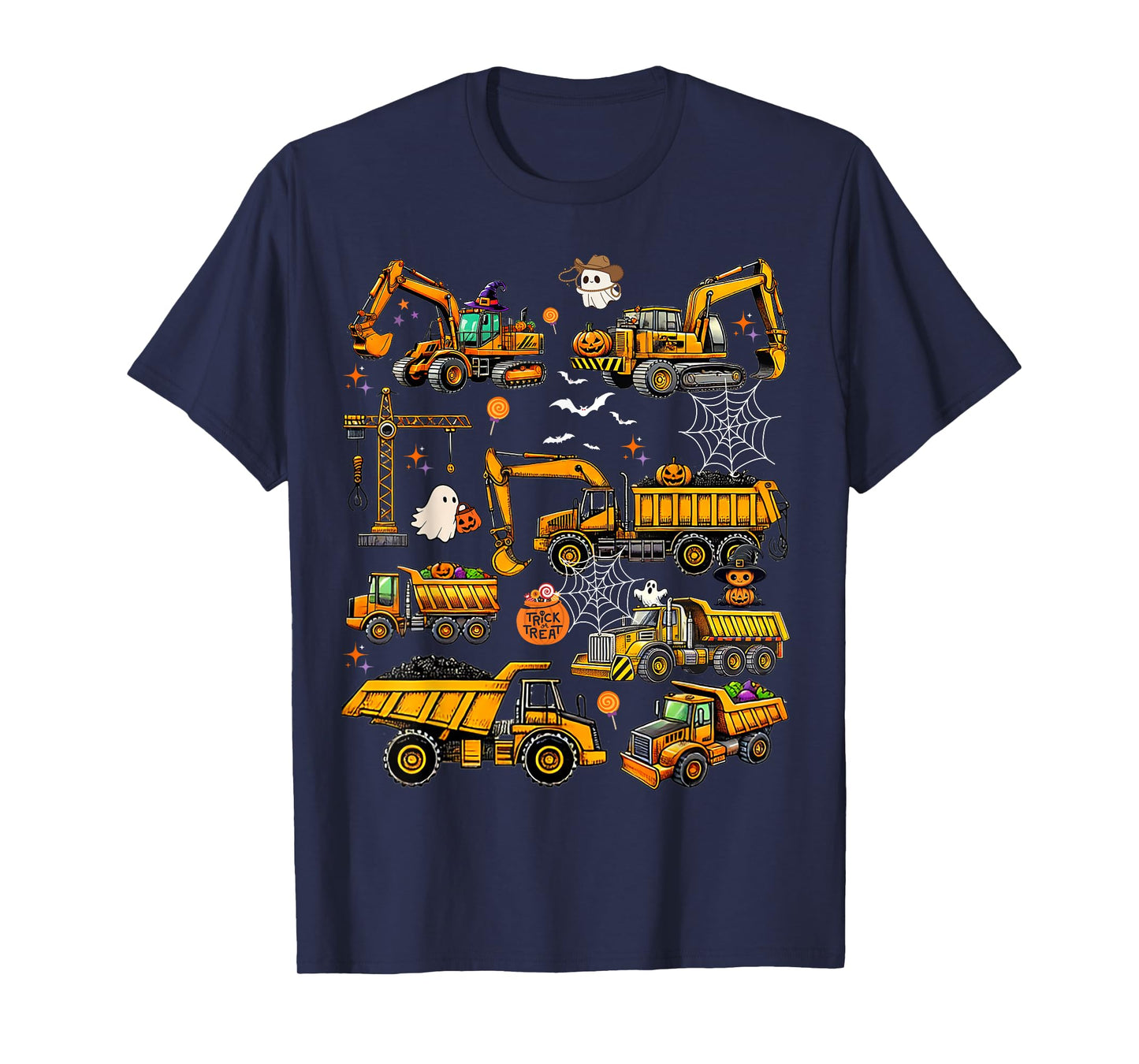 Halloween Construction Trucks Halloween Costume Boys Toddler T-Shirt