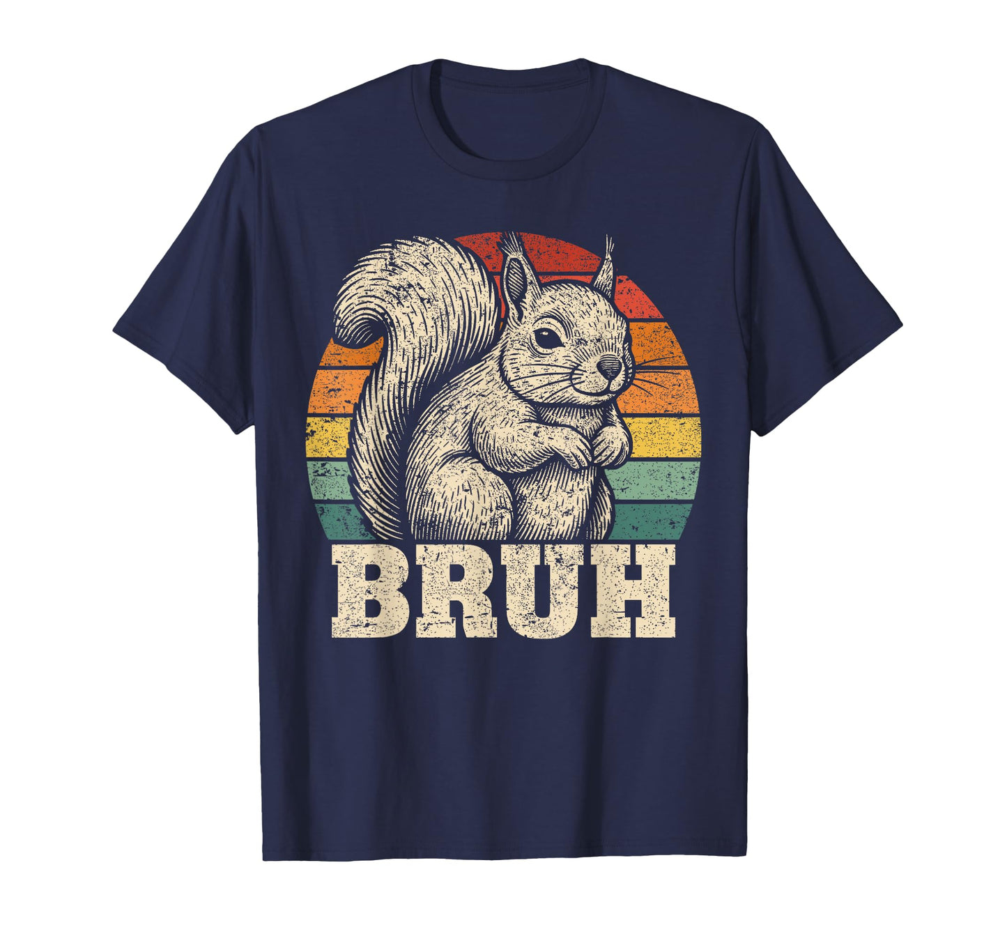 Funny Graphic Tees Squirrel Bruh for Boys Girls Men Women T-Shirt