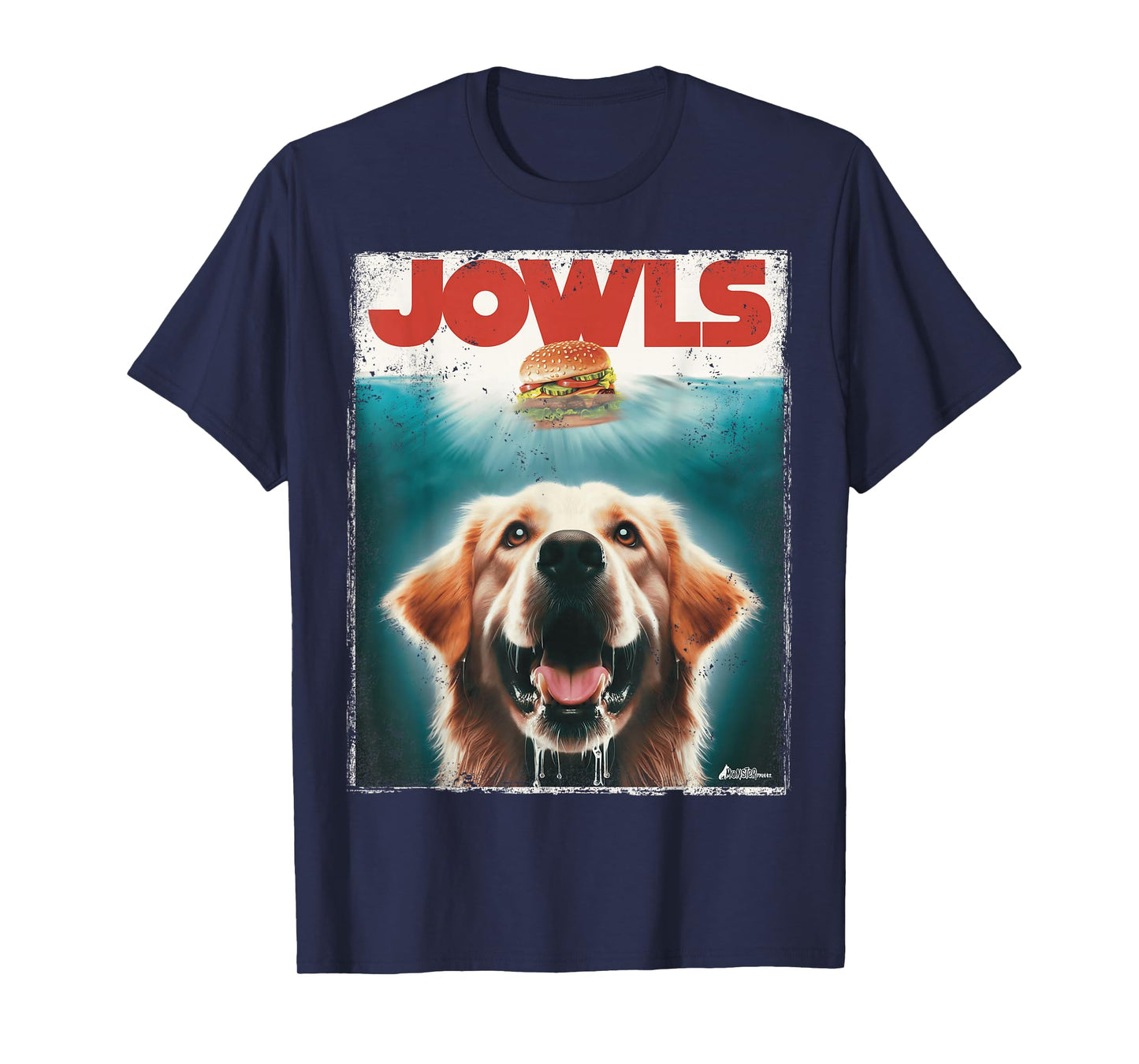 Light Golden Retriever Jowls Top, Paws Cream Lab Dog Mom Dad T-Shirt