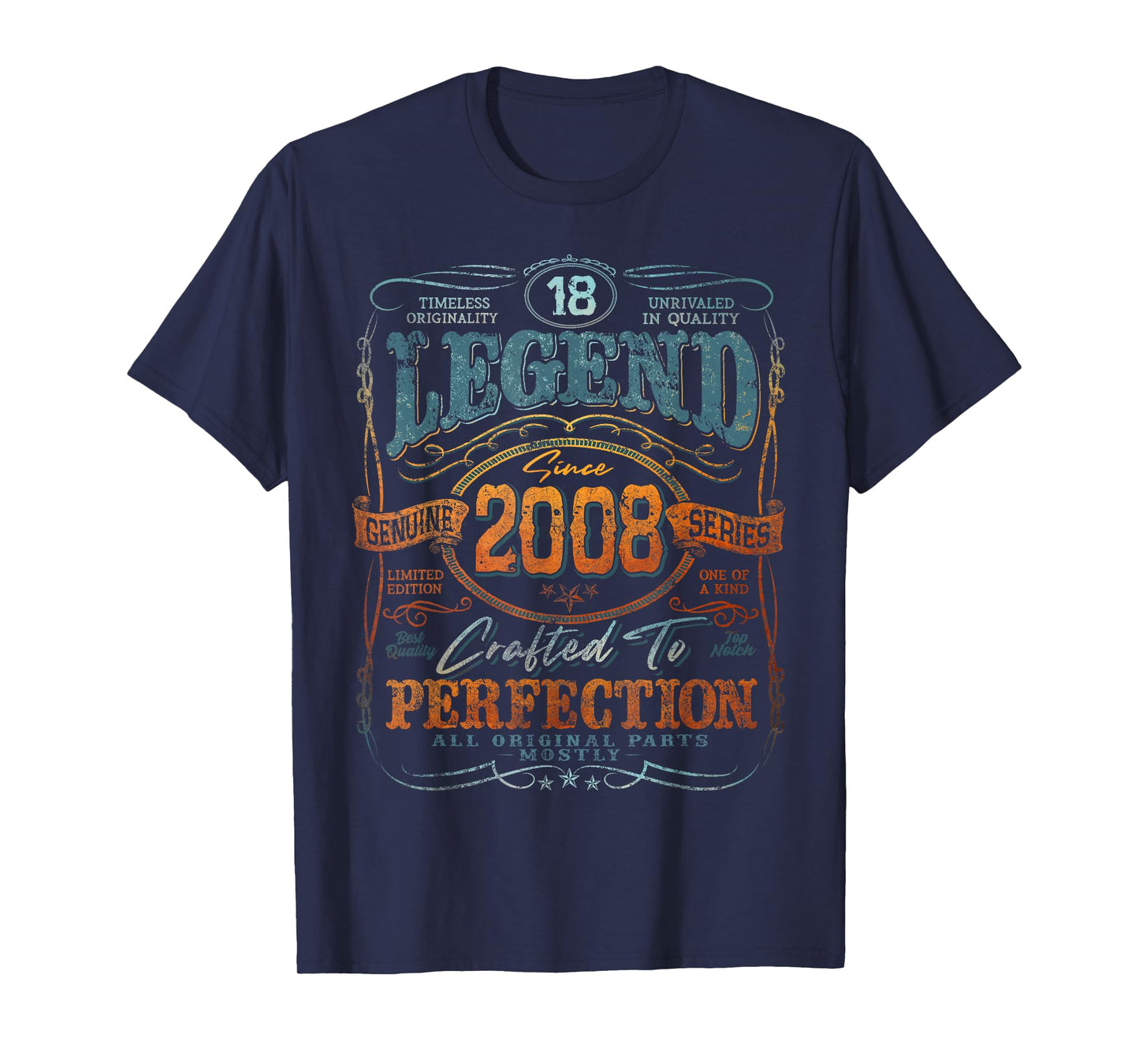 Vintage 2008 Limited Edition Shirt 18 Year Old 18th Birthday T-Shirt