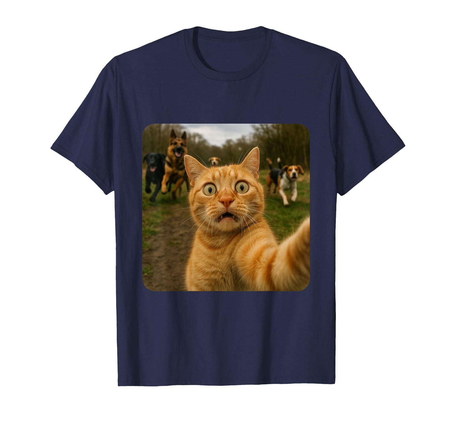 Funny Cat Selfie Design T-Shirt