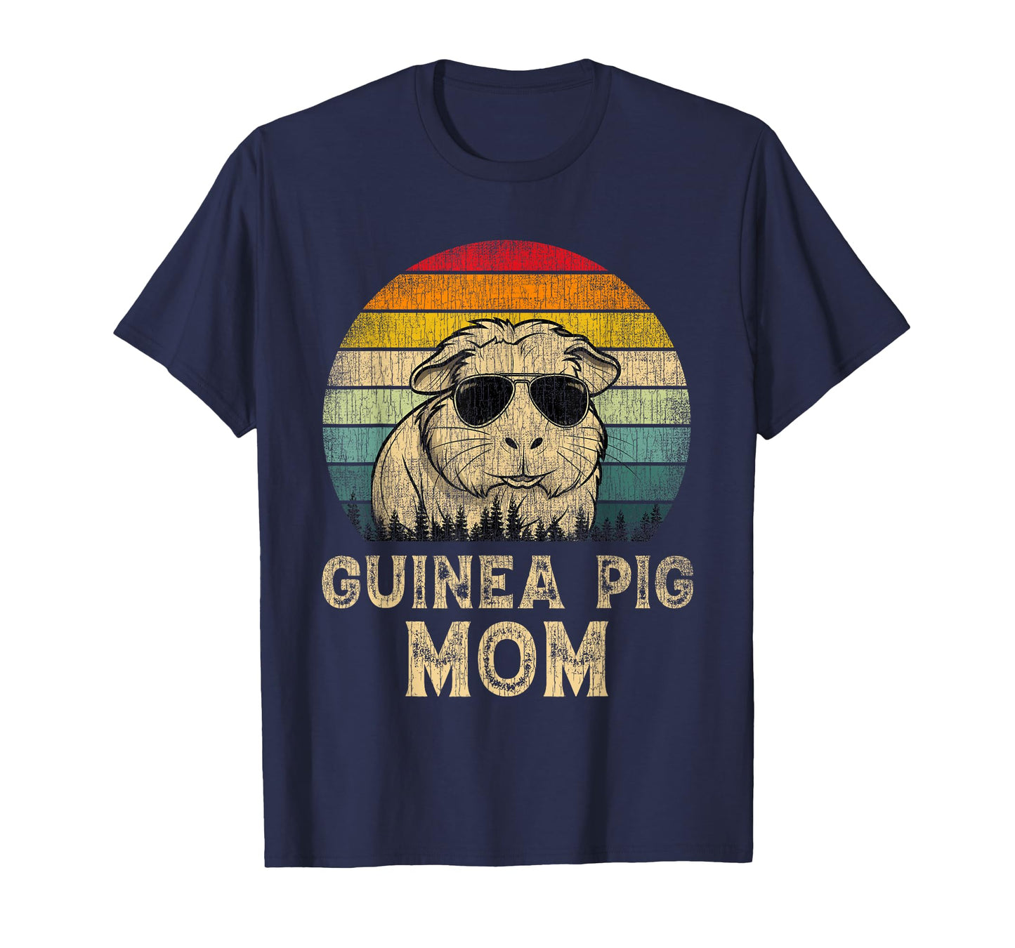 Vintage Guinea Pig Mom Guinea Pig Lovers Mommy Mother's Day T-Shirt