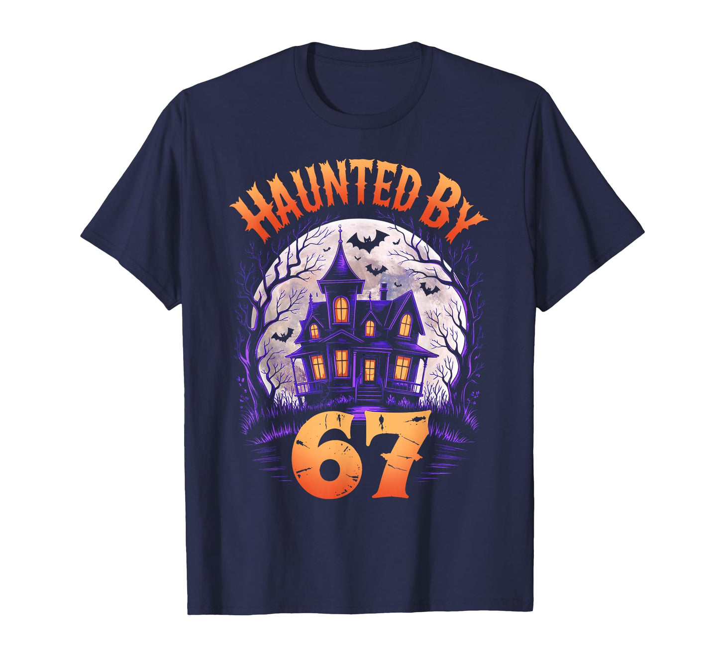 67 Meme Halloween Costume Haunted by 6-7 Brainrot Six Seven T-Shirt