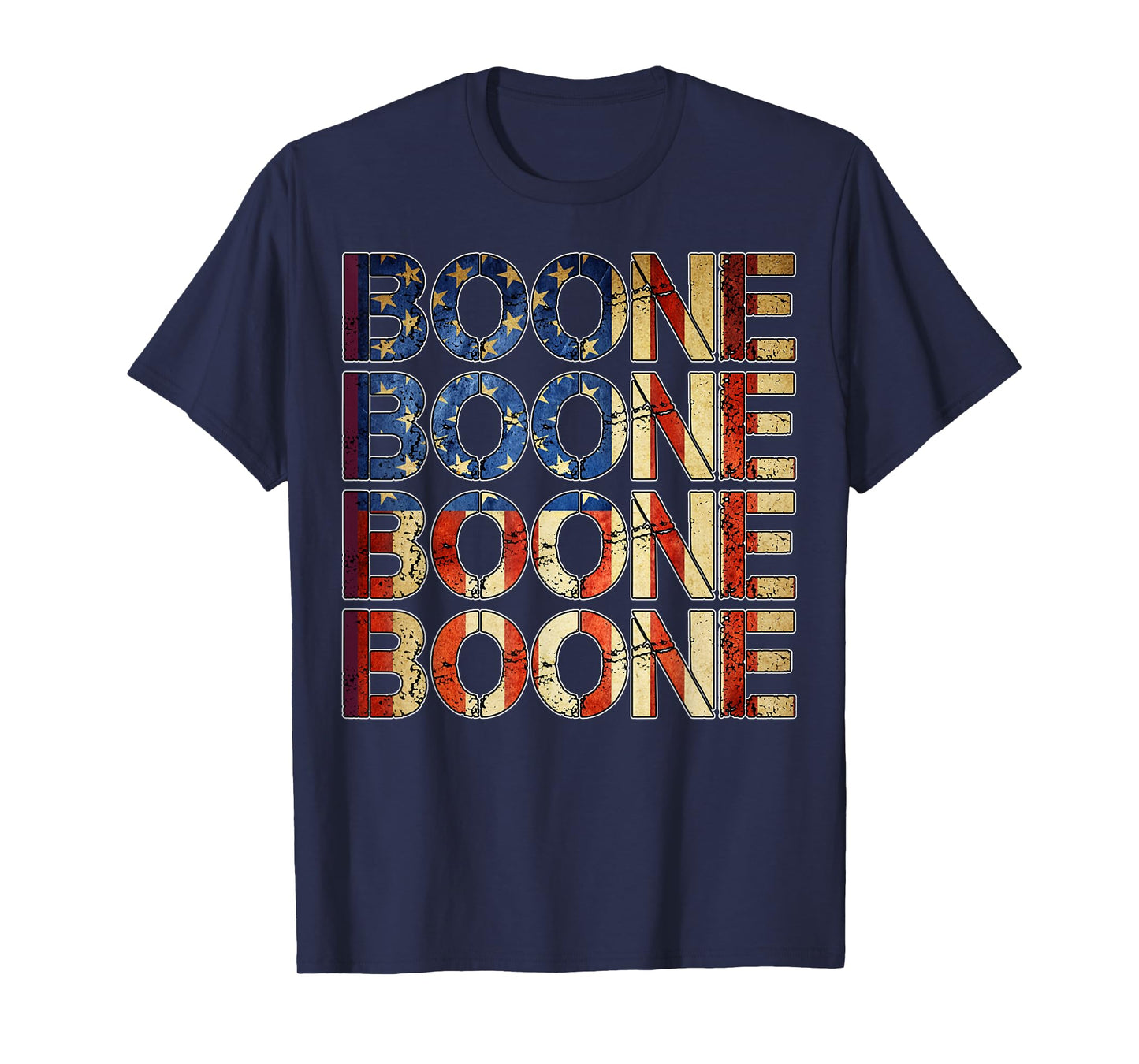 Boone Family Name I Love Boone Personalized Vintage T-Shirt