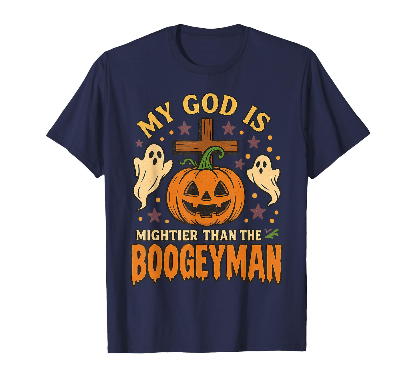 My God is Mightier Than The Boogeyman Christian Halloween T-Shirt