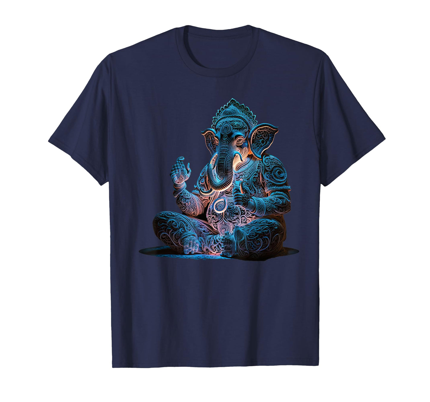 Ganesh Elephant Hindu Yoga Spiritual Meditation. T-Shirt